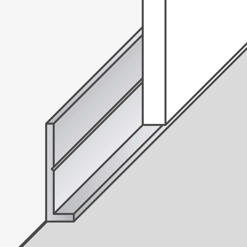 Aluminium-Startprofil (ebener Start) von 2600 mm für Dumawall und Inspiro