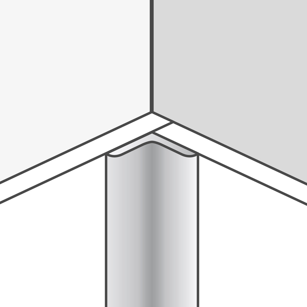 Aluminum inside corner of 2600 mm for Dumawall and Inspiro