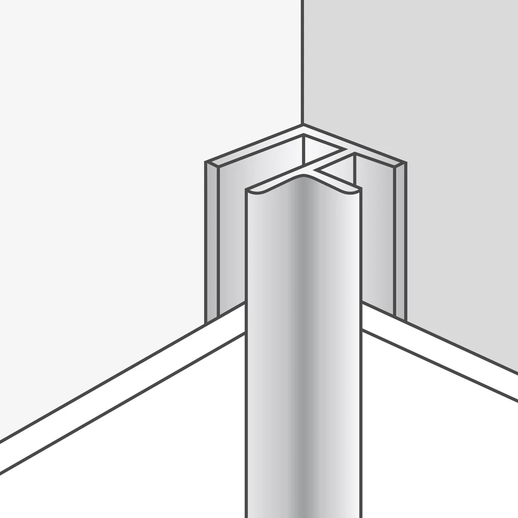 Profilé d'angle en aluminium pour 2600 mm Dumawall
