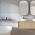 PRIVATE LABEL OUTLET B77 Terrazo Light Grey  - 40 x 70 cm (Dumawall +)
