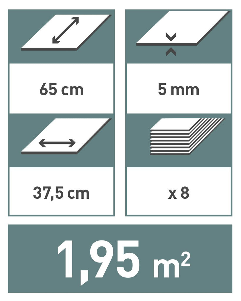 DUMAWALL+ OUTLET B55 Gloss - 37.5 x 65 cm