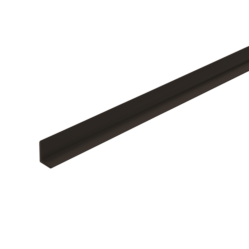 Perfil en L de aluminio para esquina exterior NEGRO de 2600 mm para Dumawall en Inspiro