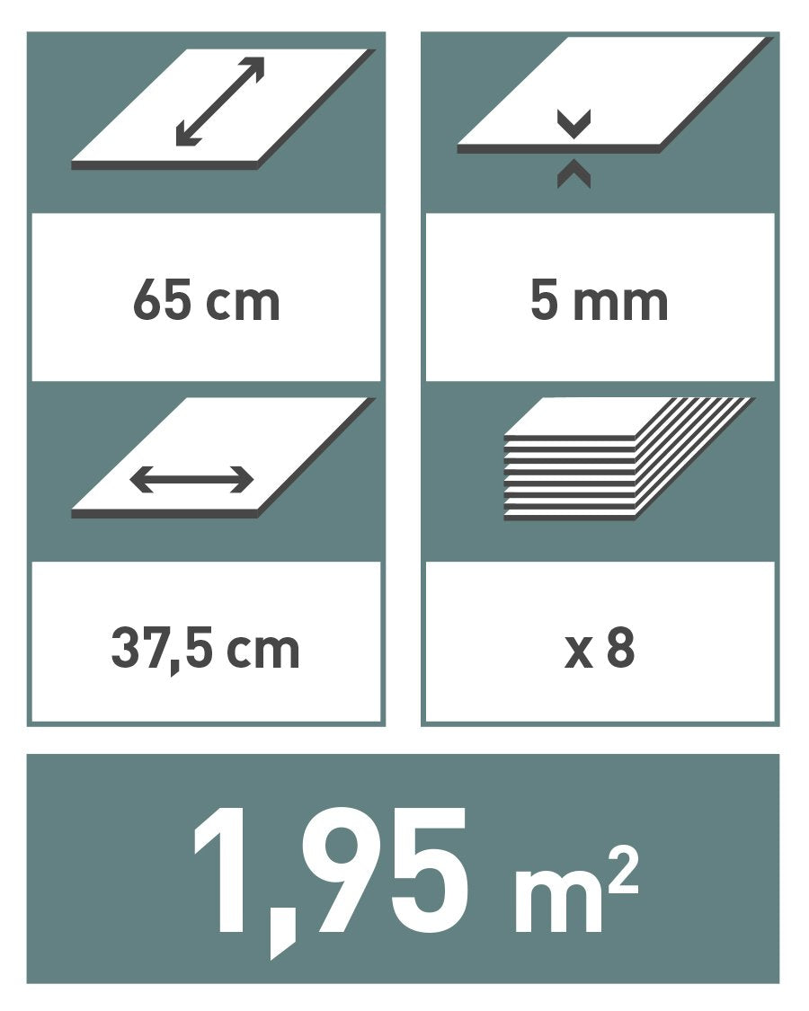 DUMAWALL+ OUTLET 847 Nero - 37.5 x 65 cm